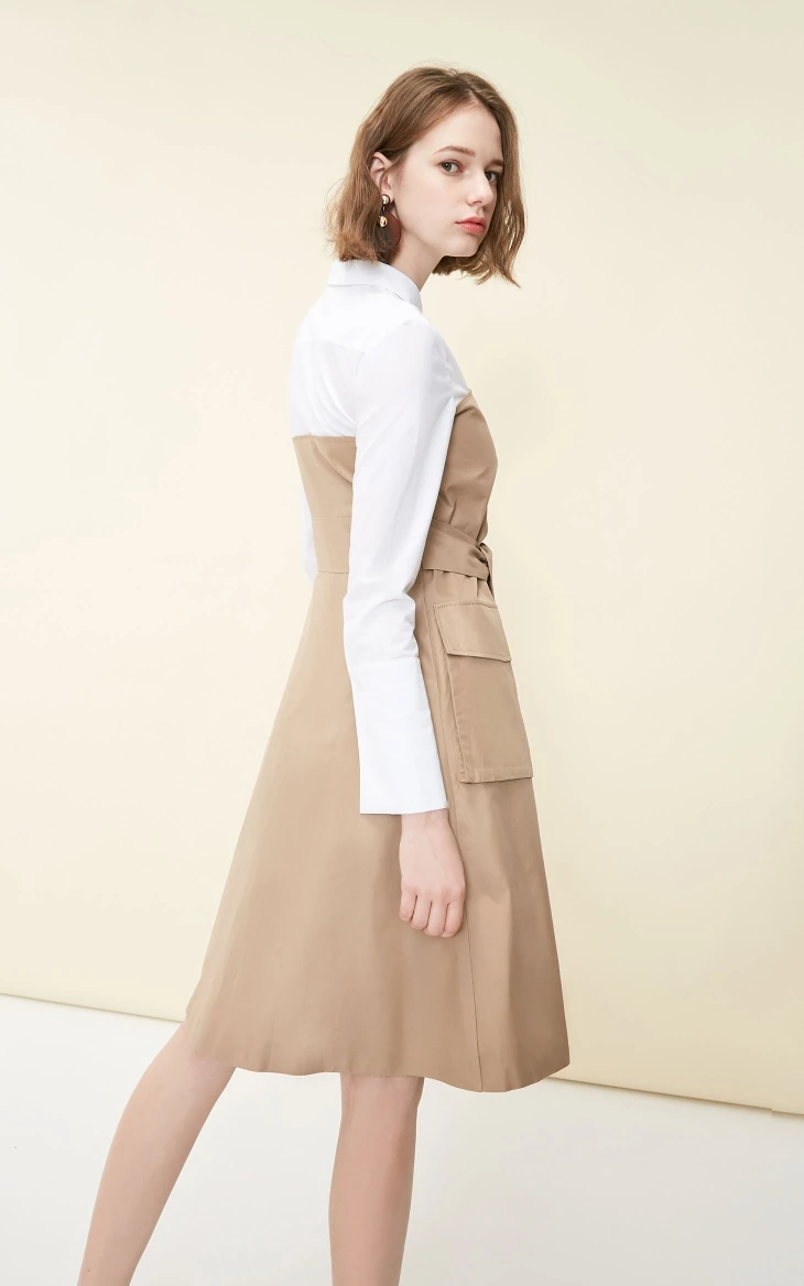 Vero Moda женское платье-трапеция из двух частей на шнуровке | 3191SZ505