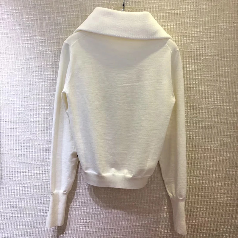 Wool White Sweater for Women O-neck Slim Style Lady Pullovers new Women Sweater