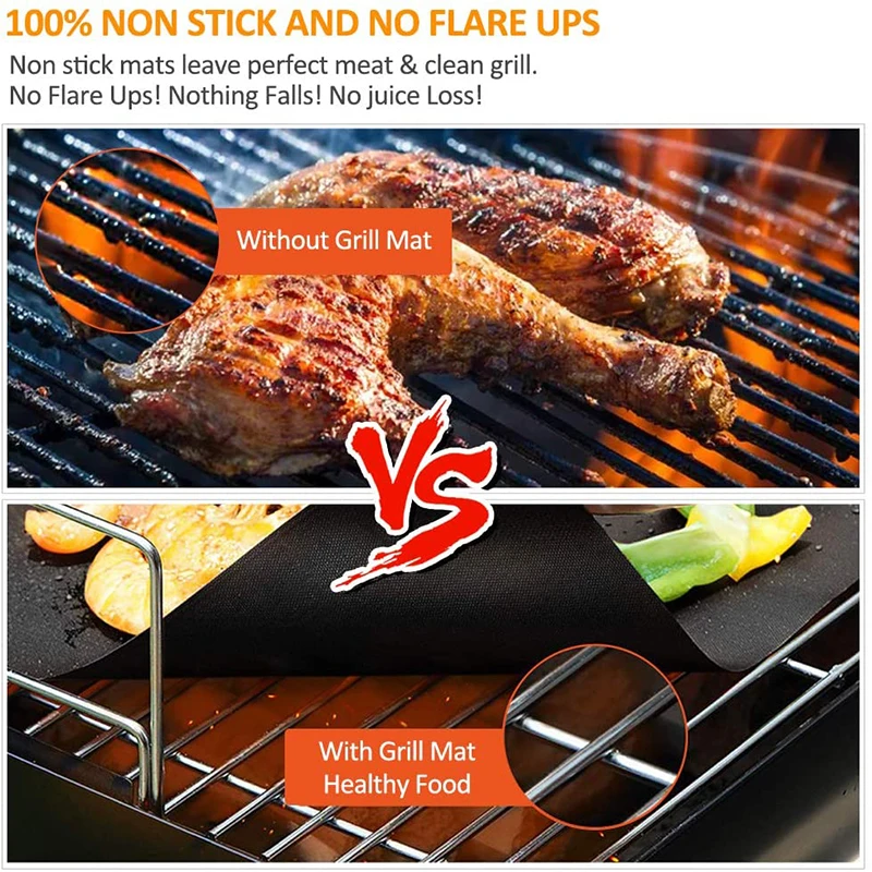 Barbecue Tapis de cuisson pour grillagé, anti-adhésif