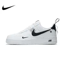 Nike Air Force 1 Мужская обувь для скейтбординга кожа AF1 удобные уличные спортивные кроссовки AJ7747-100 горячая распродажа