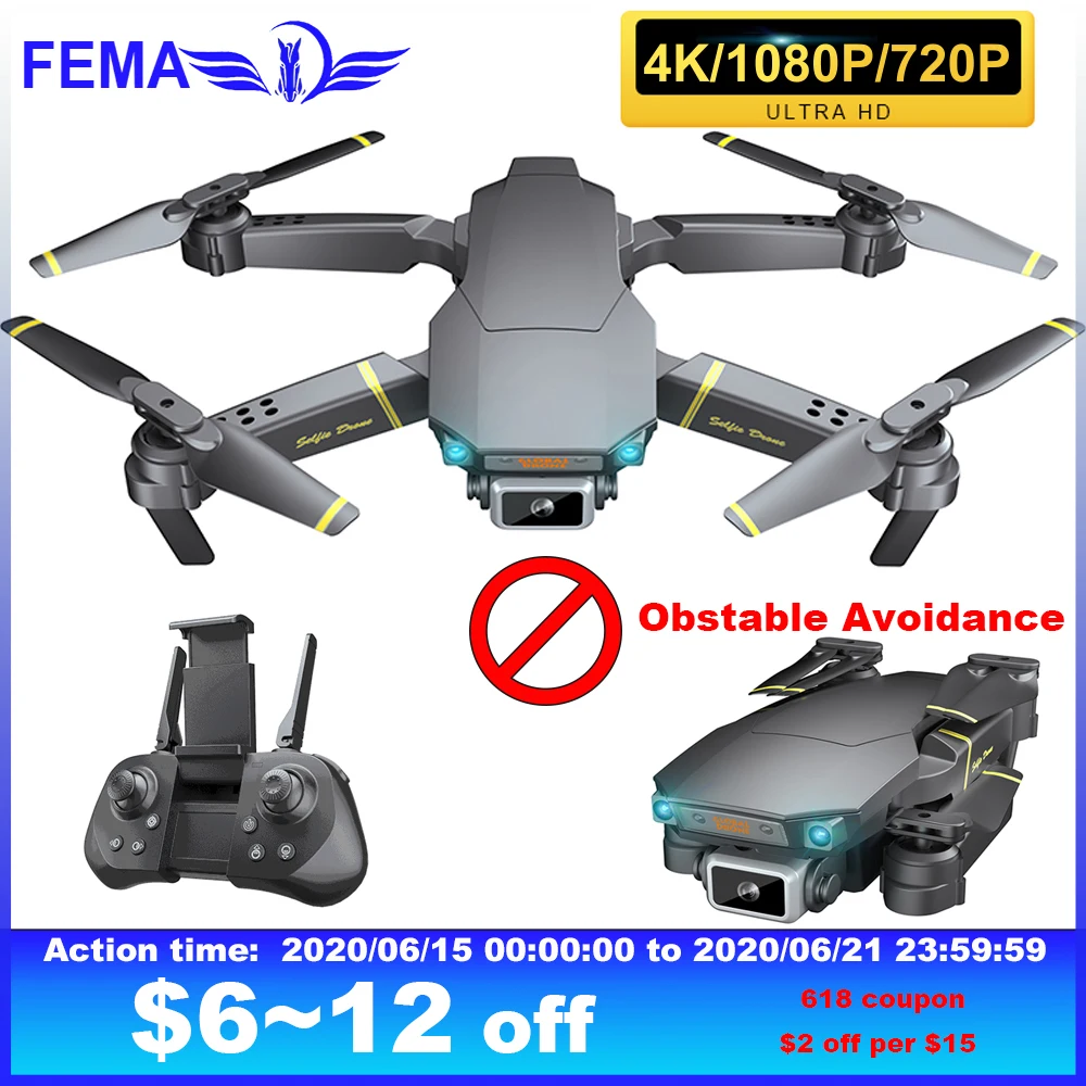 

FEMA Gd89 Pro Drones with Camera HD 4K/1080P/720P Wide Angle Obstacle Avoidance Altitude Hold FPV RFT Quadcopter Drone Mini Toys