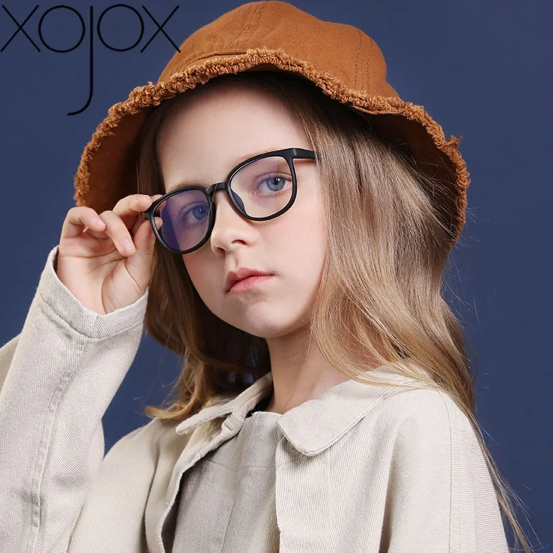 

Xojox Children Flexible Glasses Frames Kids Frames Girls Boys Myopia Optical Amblyopia Anti-blue light Optical Glasses