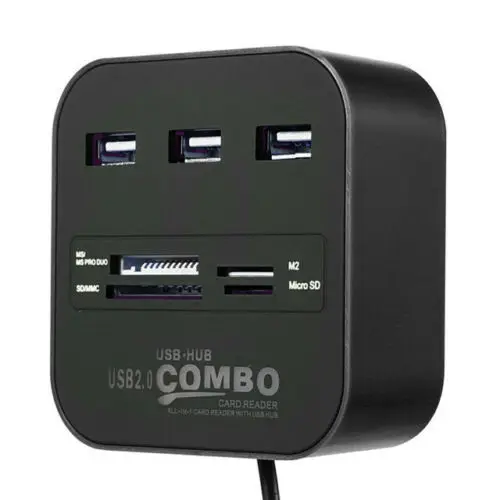 Usb-концентратор с несколькими портами 2,0 высокоскоростной разветвитель 3 порта TF SD карта ПК Mac передача данных 3 порта USB концентратор