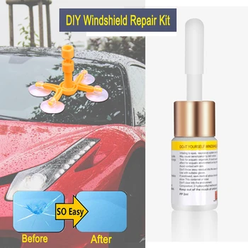 

DIY Auto Windshield repair kits Car Window renovation tools Car Window Glasses Dent Crack Restore Set UV Resin (Not for Phone)