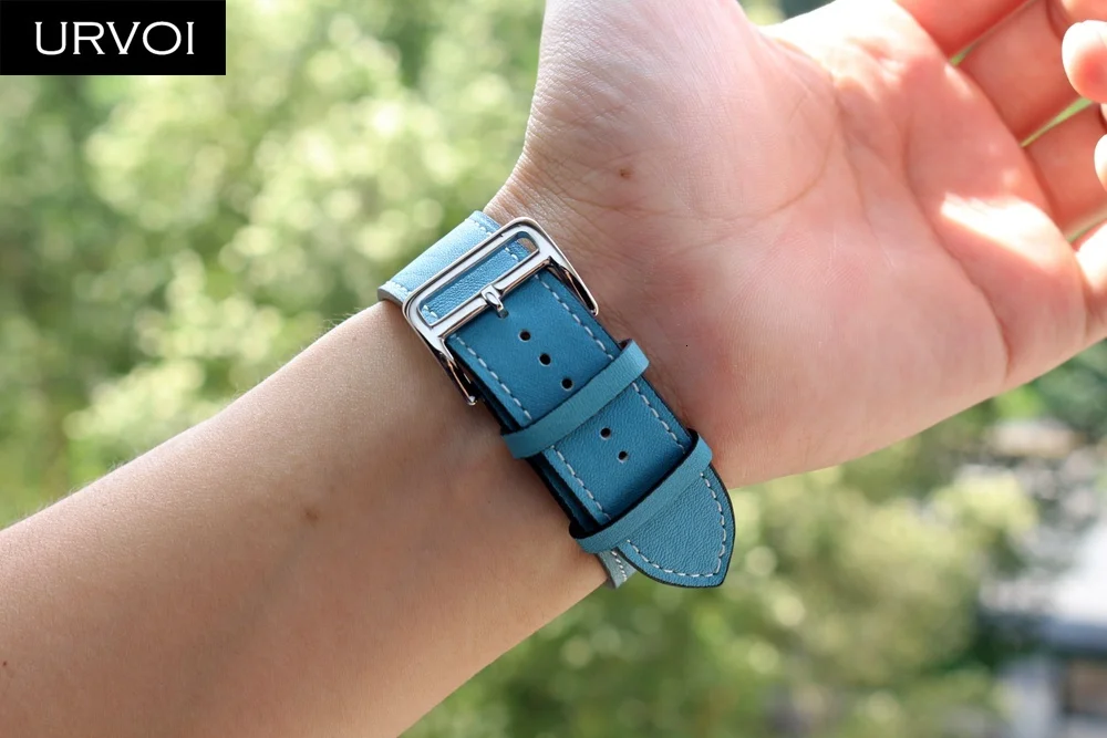 Один тур band для apple watch серии 4 3/2/1 Swift кожаный ремешок для наручных часов iWatch, наручные часы классический дизайн; ручная работа;