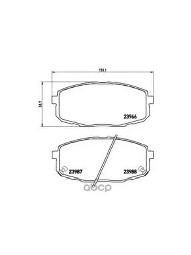 Колодки Тормозные Передние Brembo P30034 Brembo арт. P30034