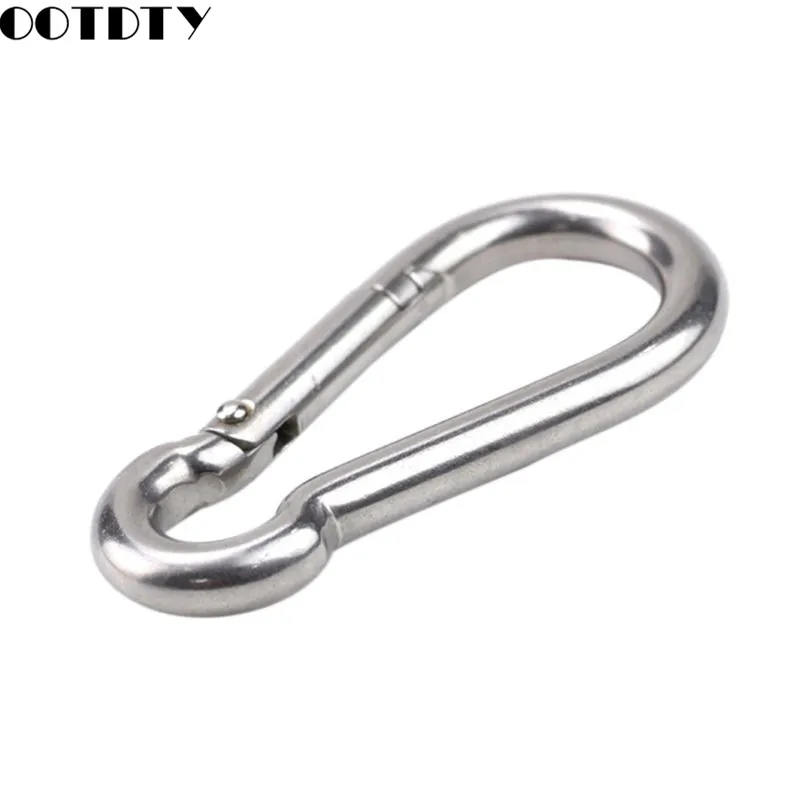 5 Pcs Carabiner Clip Spring Snap Rope Connector Hooks Heavy Duty Durable Swing 