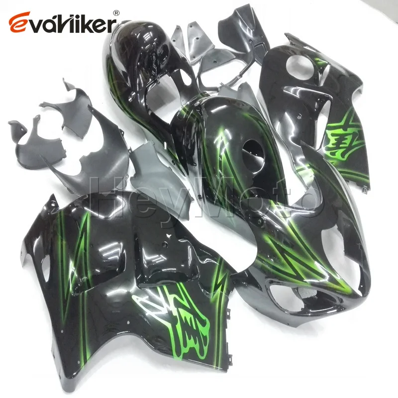 Пользовательские ABS обтекатель для GSX-R1300 1997-2007 1998 1999 2000 2001 2002 2003 2004 2005 2006+ винты+ литья под давлением серебро