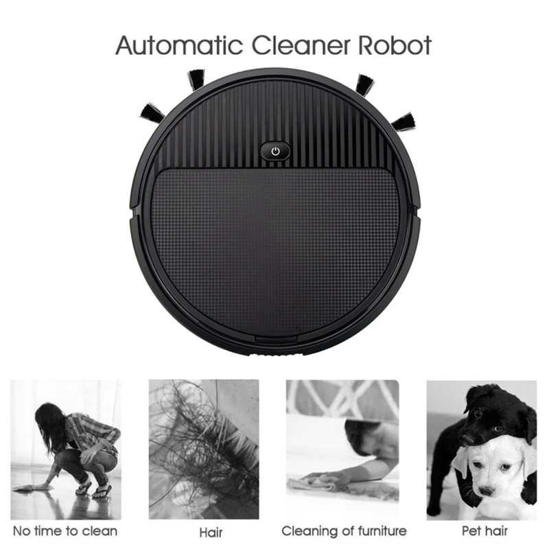 Multifunctional Smart Vacuum Cleaner Robot Sweep Wet Mop Automatic 3-In-1 Recharge Dry Wet Sweeping Vacuum Cleaner
