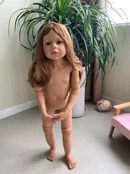 

98cm hard vinyl toddler girl doll like real 3-year-old size simulation masterpiece doll children's clothing model doll toy gift