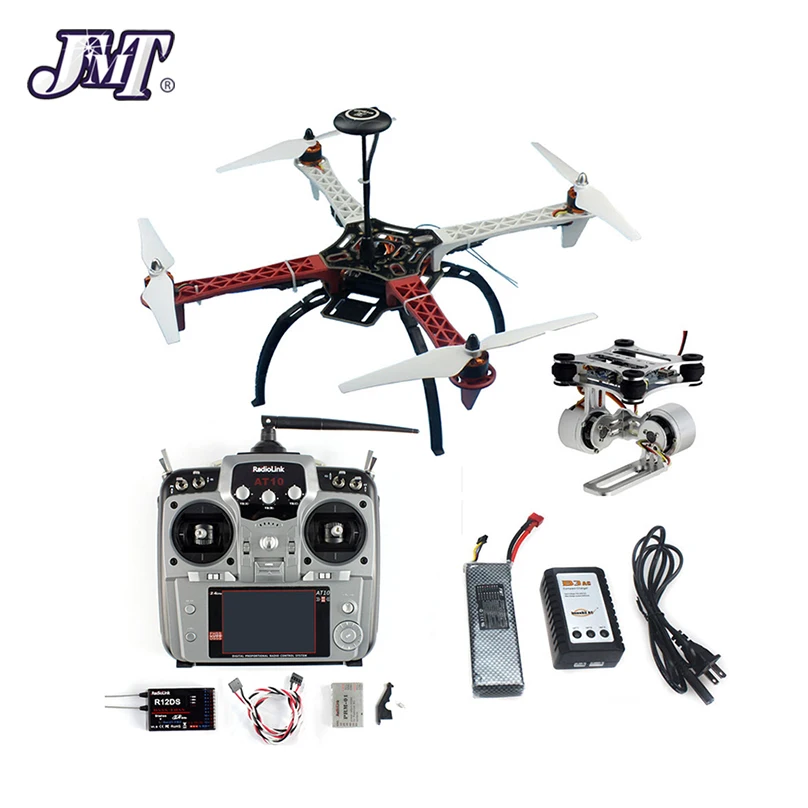 JMT RTF фоторамка GPS APM2.8 Антенна FPV PTZ AT10 передатчик батарея мини гоночный