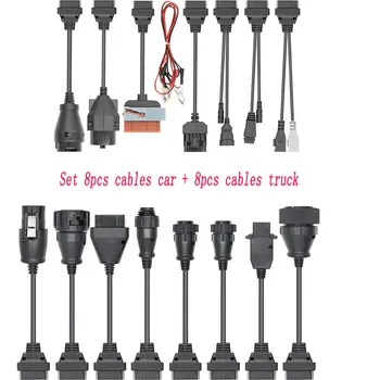 

16pcs Full Set OBD OBD2 Car cables Truck Cables Car Cables of Car for WOW Parts Car OBD II scanner cable