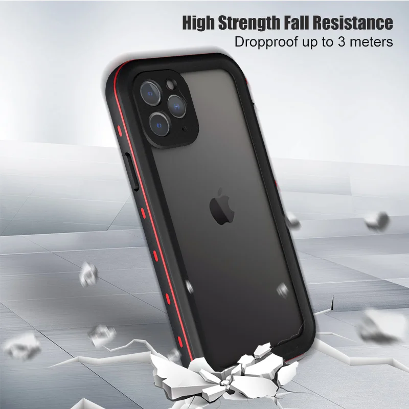 Противоударный подводный чехол для iPhone 11 Pro 11 чехол для спорта на открытом воздухе IP68 водонепроницаемый пылезащитный чехол для дайвинга для iPhone 11 Pro Max