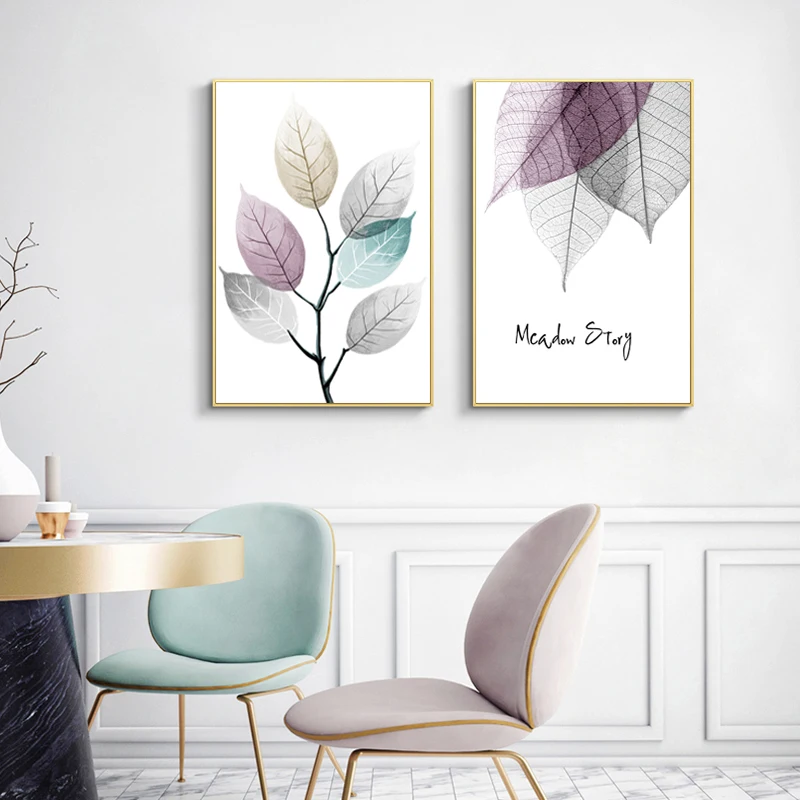 BEAUTIFUL LEAFS CANVAS PAINTINGS