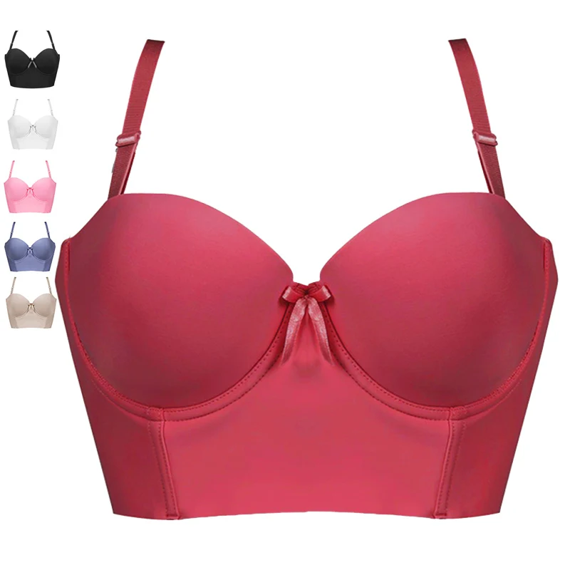 

Womens Push Up Bra Massage Padded Underwire Bras for Female Woman Brassiere Stretch Extreme Lifting Half Cup Seamless Bra
