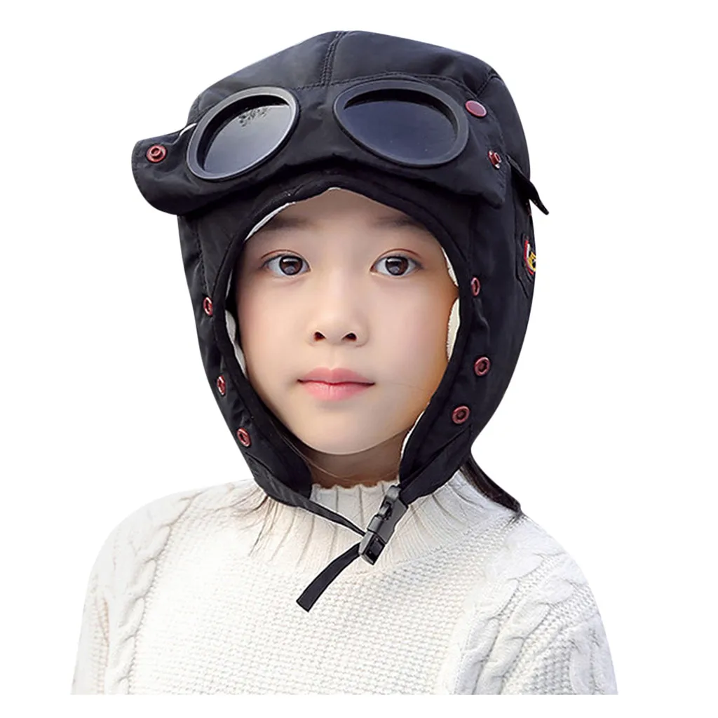 Зимняя модная одежда для малышей для девочек и мальчиков, теплая шапка для малышей, ветрозащитная хлопковая шапка для мотоцикла, комплект с маской, Детские аксессуары# g4