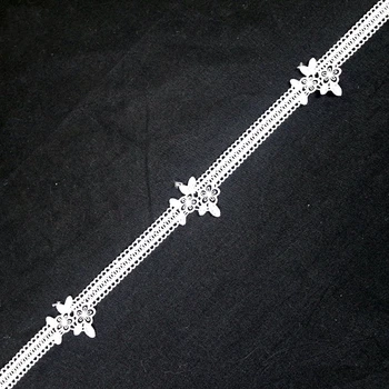 

5/15 Yards High Qualityl White Lace Ribbon Tape 30MM Lace Trim DIY Embroidered For Sewing Decoration African Lace Fabric Ribbon