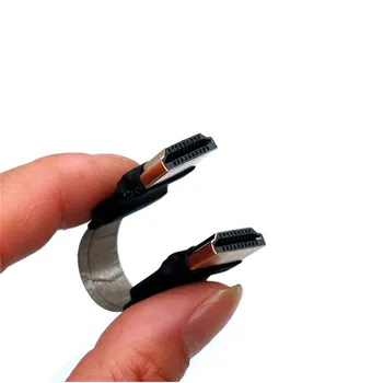 

NEW HDMI Type A Male 90 Degree UP Angle to Mini Micro HDMI Male HD FPC Flat Cable for FPV Brushless Handheld Gimbal Servo