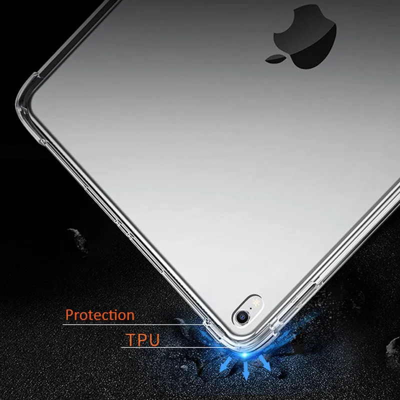 Защитный чехол для iPad Mini 5 4 1, высокопрозрачный ударопрочный защитный чехол из ТПУ для iPad Air 2 3 Pro
