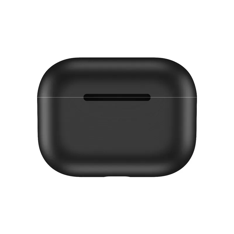 Black Ультратонкий Мягкий силиконовый чехол для Apple Airpods Pro, Модный милый однотонный чехол для наушников с Bluetooth для Airpods 3 Capa - Цвет: Black