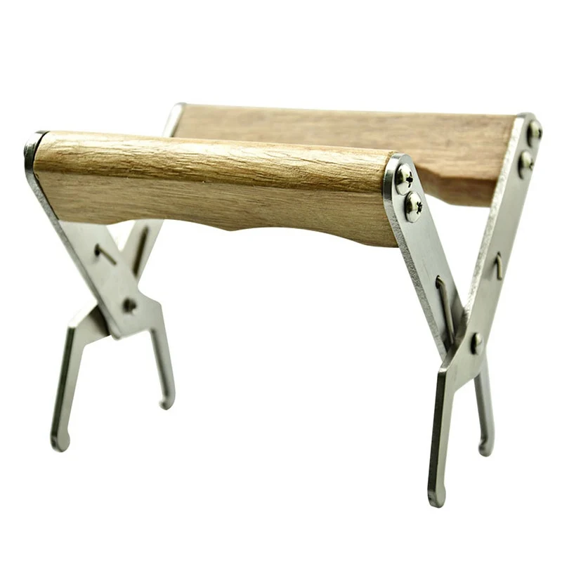 

Wooden Handle Stainless Steel Beehive Frame Grip Holder Lift Gripper Tool Beekeeping Supplies