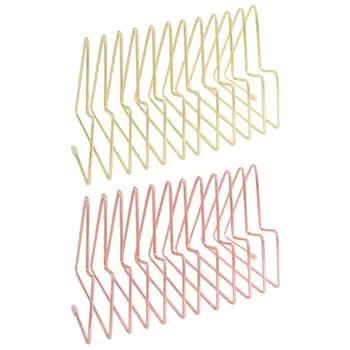 

11 Grid File Storage Shelf Book Stand Retractable Nordic Wrought Iron Storage Q6PA