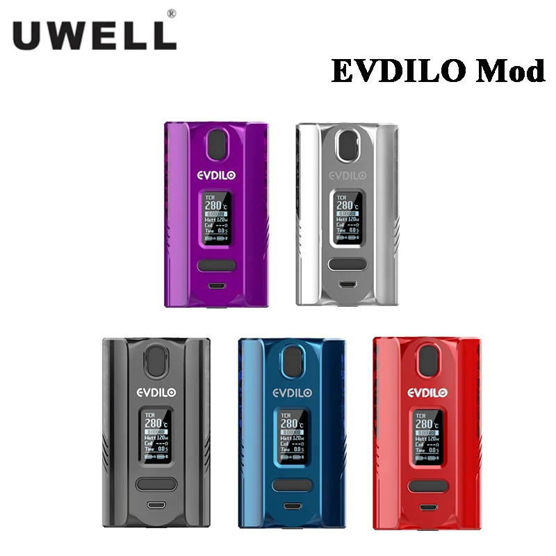 

New Original Uwell EVDILO Box MOD 200W Electronic Cigarette Vape fit Valyrian 2 Tank Powered by dual 18650/20700/21700 Battery