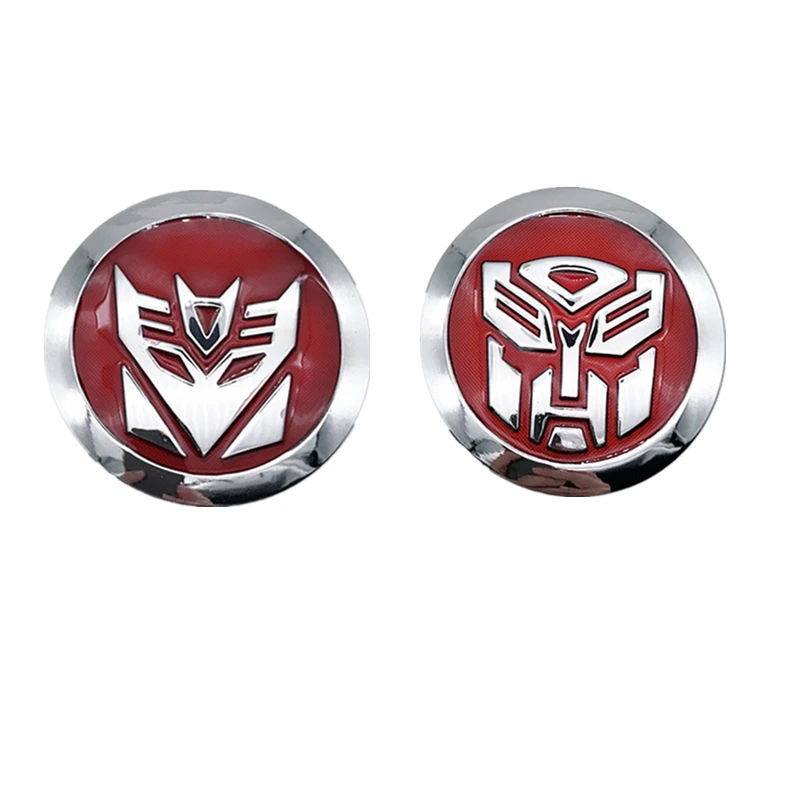 3D Красный Decepticons Автоботы металлическая наклейка на заднюю часть с клеевым логотипом DIY украшения аксессуары для укладки