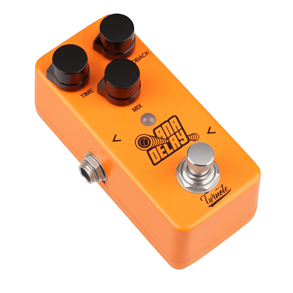 US $33.99 Twinote Ana Delay Pedal Electric Guitar Effect Digital Delay Effects with 800ms Delay Time Tap Tempo Function Guitar Accessories