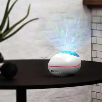

Ocean Wave Projector LED Bluetooth Remote Control Ocean Wave Projector USB Speaker Player Ocean Sky Projection Music Starry K6C3