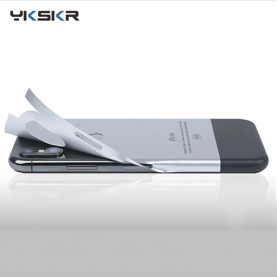 

Solid Color Decal Ice Film Full Body Sticker Wrap Skin Case Cover For iPhone X 7 8 6sPlus Xs Xr Funda Films Ice Film Protector