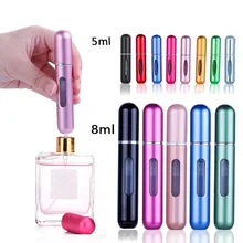 8ml 5ml taşınabilir Mini doldurulabilir parfüm şişesi sprey koku pompa boş kozmetik kapları atomizör şişe seyahat için aracı