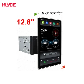 

KLYDE tesla 2 din universal dsp car audio stereo player 12.8 inch android 9.0 IPS screen 100 degree rotation car video carplay