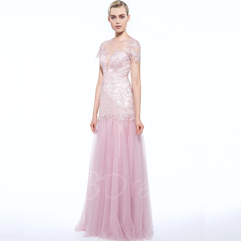 Сексуальная прозрачная задняя часть, ; robe de soiree courte сари michael korns продается розовый тюль вечернее платье для мамы; обувь под свадебное платье для невесты