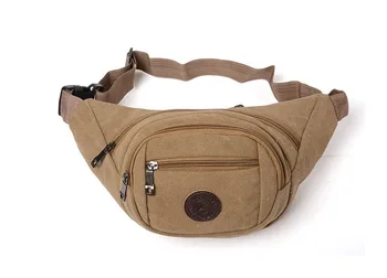 

2020 New Men's Canvas Sports Belt Bag Ladies Casual Fashion Large Capacity Storage Cash Register Belt Bag