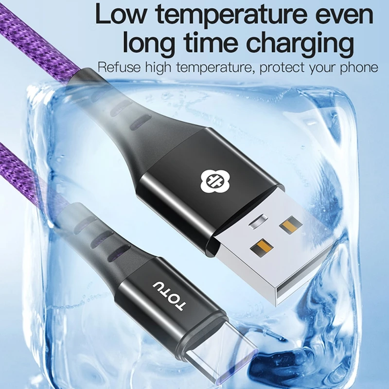 TOTU Быстрая зарядка 4,0 PD 60 Вт USB C к usb type C кабель для мобильного телефона Быстрая зарядка кабель для Xiaomi Redmi Note 8 Pro Кабель