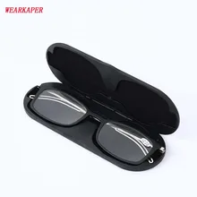 WEARKAPER, Тонкая оправа, Прямоугольная оправа Tr90, очки для чтения+ алюминиевый Магнитный чехол, складные очки для дальнозоркости 1,0-3,5