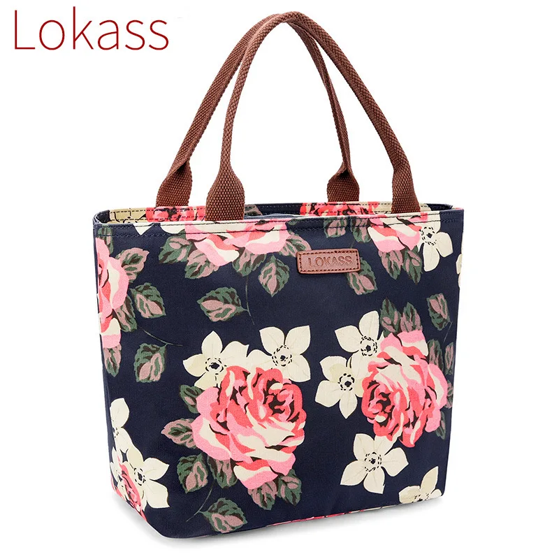 

LOKASS Cold insulation bag hot sale lunch bag student Hand bag waterproof lunch box bag