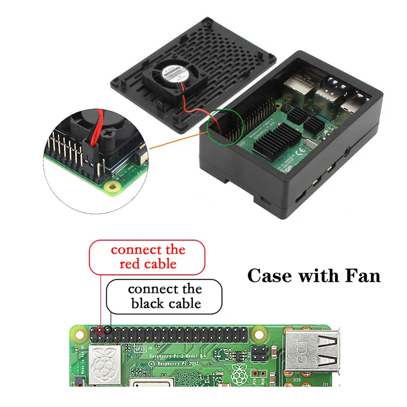 Оригинальный Raspberry Pi 4 Model B Kit + чехол из АБС пластика вентилятор или 3 5 дюймовый