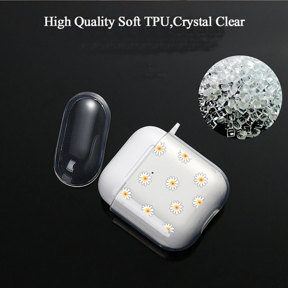 Coloful Love Heart Clear TPU Cover For Apple Airpods 2/1 Pro Earphone Soft Protector Case For Airpods 3 2021 Earpods Covers
