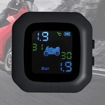 

Motorcycle Wheel Tire Pressure Wireless Monitor Sensor System TPMS Tool Durable Durable And Practical