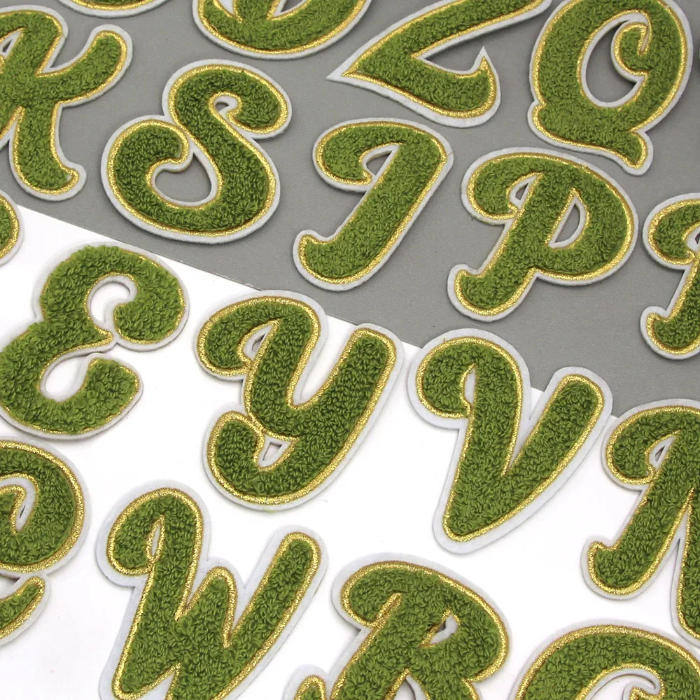 Alphabet Embroidery Patch Alphabet Patch Green Green Patch Letters