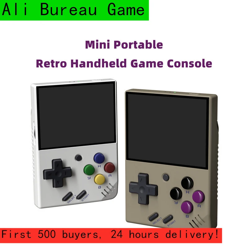 MIYOO MINI V2 Portable Retro Handheld Game Console 2.8Inch IPS HDScreen Video Game Consoles Linux System Classic Gaming Emulator