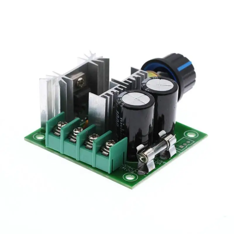 DC 12V 24V 30V 40V 13KHZ Auto PWM DC Motor Speed Regulator Governor Speed Controller Switch 10A 50V 1000uF