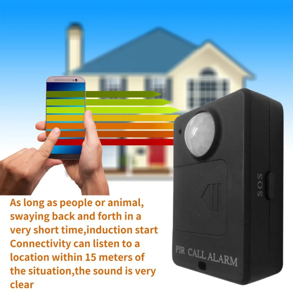 Мини PIR датчик движения беспроводной инфракрасный GSM сигнализация монитор детектор движения Обнаружение домашняя противоугонная система с адаптером штепсельной вилки ЕС