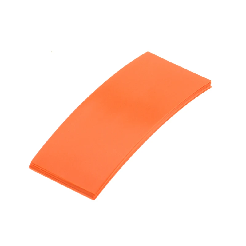 ORANGE 50/100 шт. 72*18,5 мм литий-ионная 18650 Батарея Обёрточная бумага ПВХ термоусадочная трубка для Батарея пленочная лента Батарея крышка термоусадочная трубка - Цвет: ORANGE