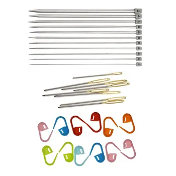 

1 Set/73pcs Sturdy Knitting Tools for Home Use (Random Color Stitch Marker)