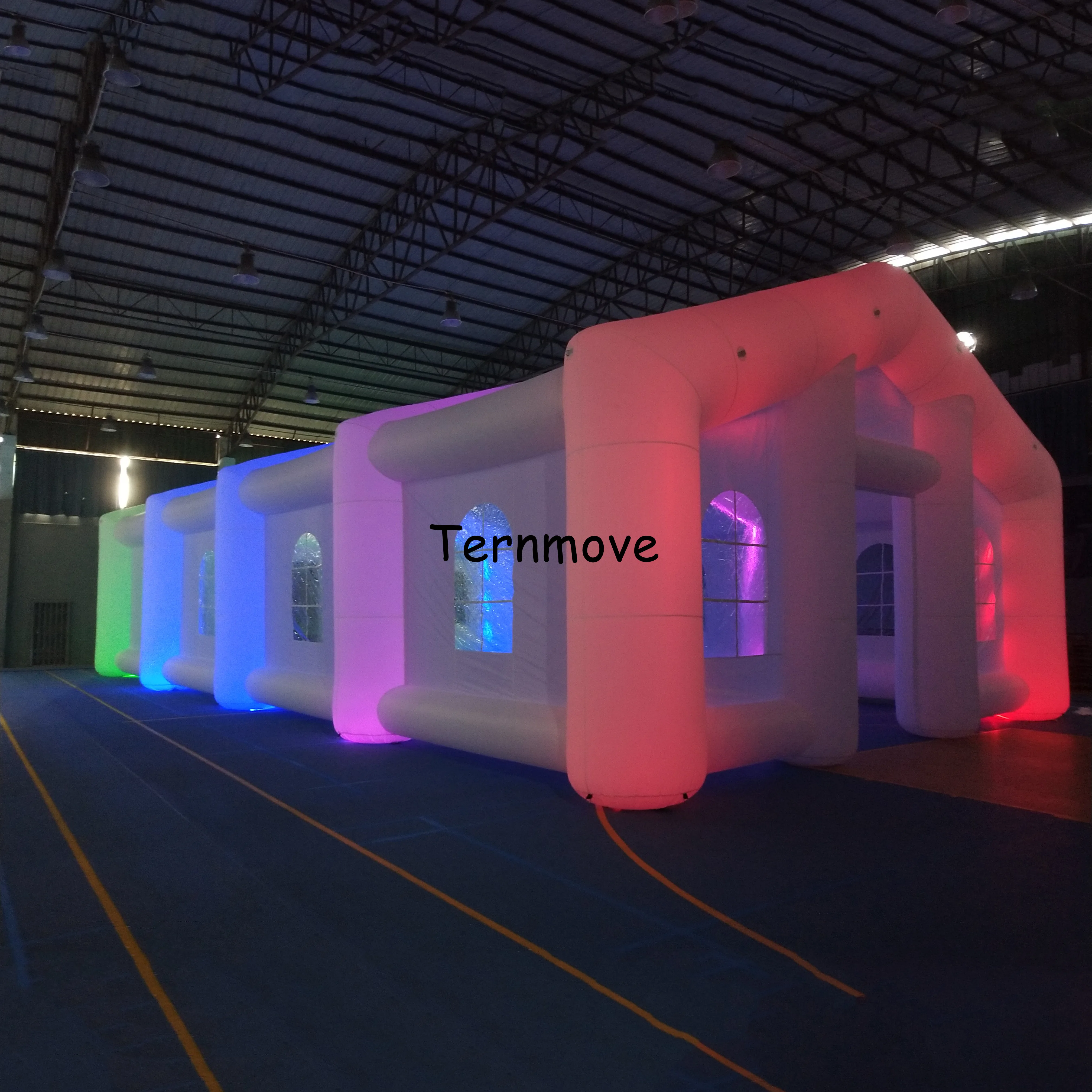 Led Lighting Portable Inflatable Spray Paint Booth Hire For Car Washing