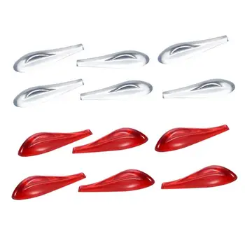 

6pcs/set Car Spoiler 3D Taillight Headlamps Adhesive AUTO Airflow Accessories for universal cars reduce the speed of the airflo