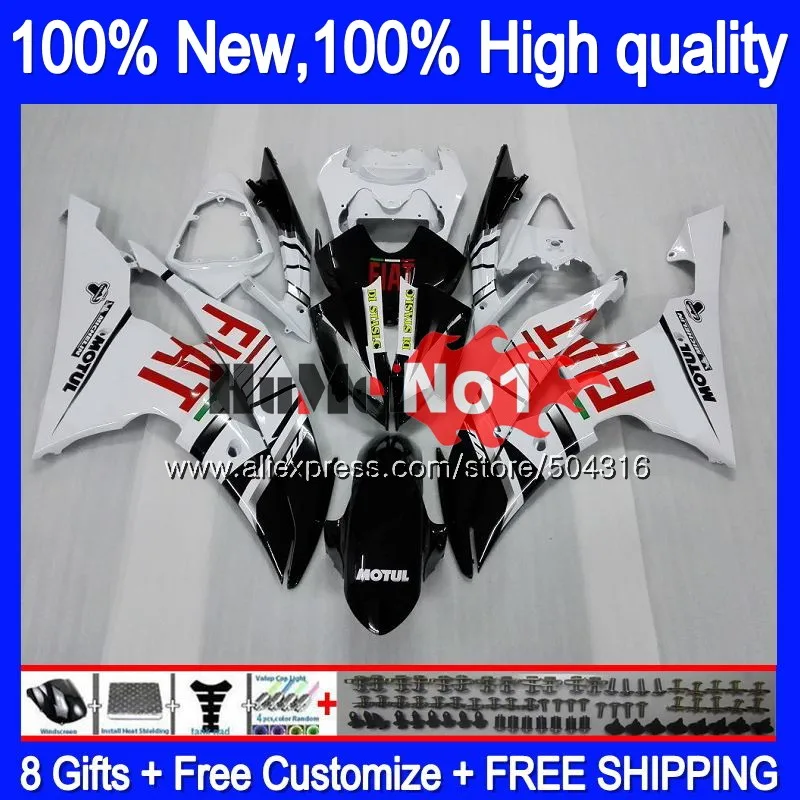 YZF600 для YAMAHA YZF-R6 YZF-600 YZF 600 R 6 37MC. 40 белый черный YZF R6 YZFR6 2008 2009 2010 2011 2012 08 09 10 11 12 обтекатель
